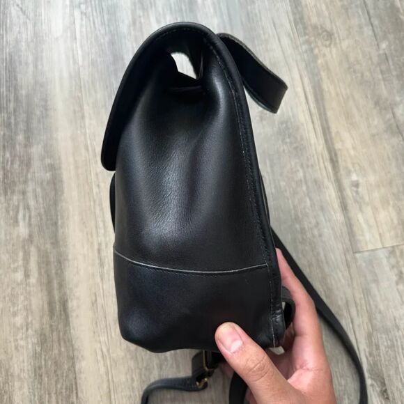 buy vintage coach backpack 9791 Vintage Coach Black Leather Daypack Backpack Rucksack Bag Purse 9791